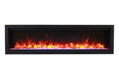 Remii Smart Electric 74" Indoor/Outdoor Full Frame Built-in Electric Fireplace | WM-74