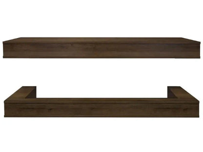 Modern Flames Weathered Walnut Studio Suite Premium Wall Mounted Cabinet for 80" Landscape Pro Multi Fireplace