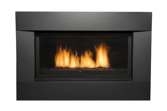 Amantii Sierra Flame New Comb Deluxe 36" Propane Direct Vent Linear Gas fireplace | NEWCOMB-36-DELUXE-LP
