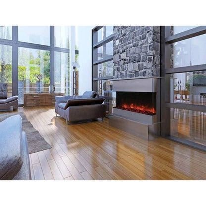 Amantii Tru View Deep 50" Indoor Outdoor 3 Sided Smart Electric Fireplace | 50-TRU-VIEW-XL
