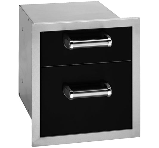 Fire Magic Echelon Black Double Drawer