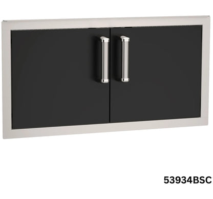 Fire Magic Echelon Black Double Access Doors, Reduced Height