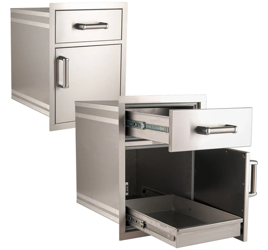 Fire Magic Premium Flush Sealed Medium Pantry Door/Drawer Combo