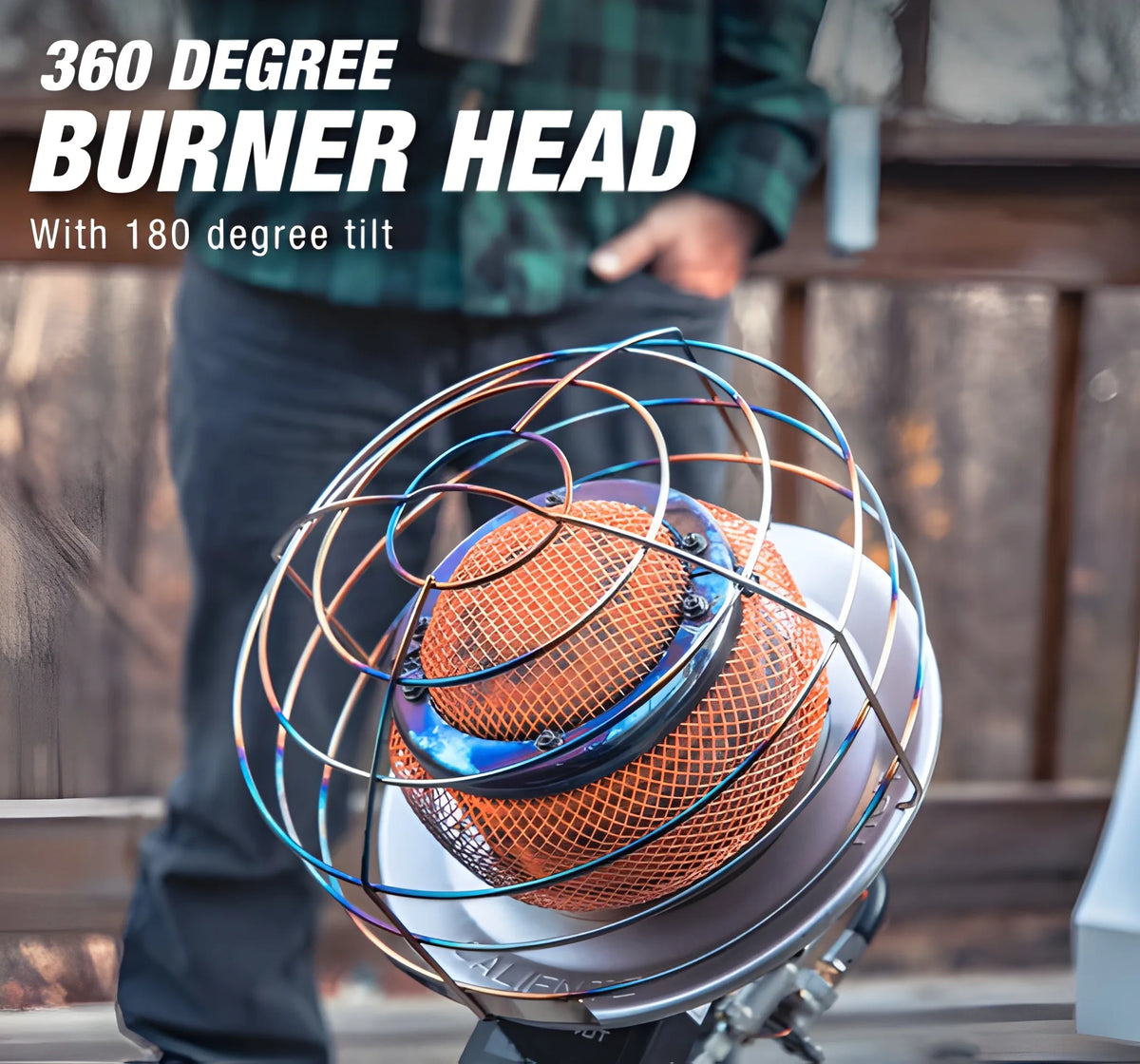 Mr. Heater 30,000–45,000 BTU 540-Degree Cylinder Mount Propane Tank Top Heater for Job Sites and Outdoor Use