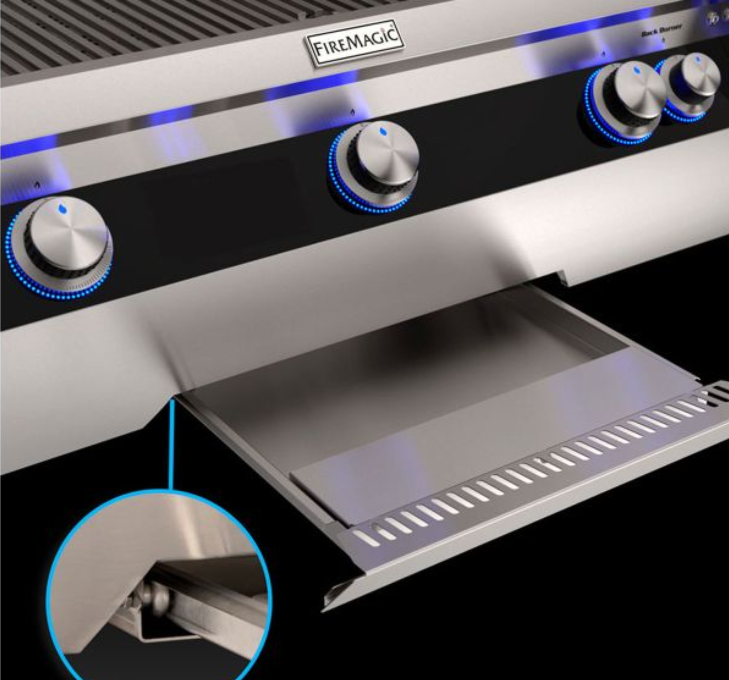 Fire Magic Echelon Diamond E1060s 52" Portable Gas Grill With Power Burner, Digital Thermometer and Optional Magic View Window