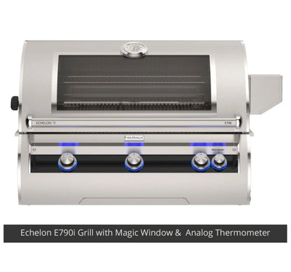 Fire Magic Contemporary Grill Island for E790/A790 Grill, Double Drawer Cut-Out (35 x 115 inch)