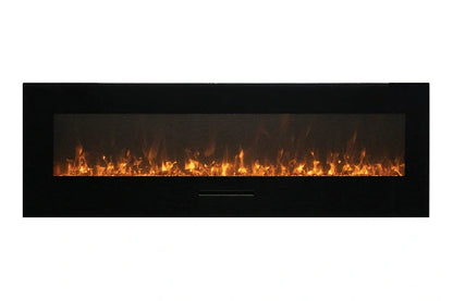 Amantii 48" Wall Mount or Flush Mount Indoor Outdoor Smart Electric Fireplace | WM-FM-48-5823-BG
