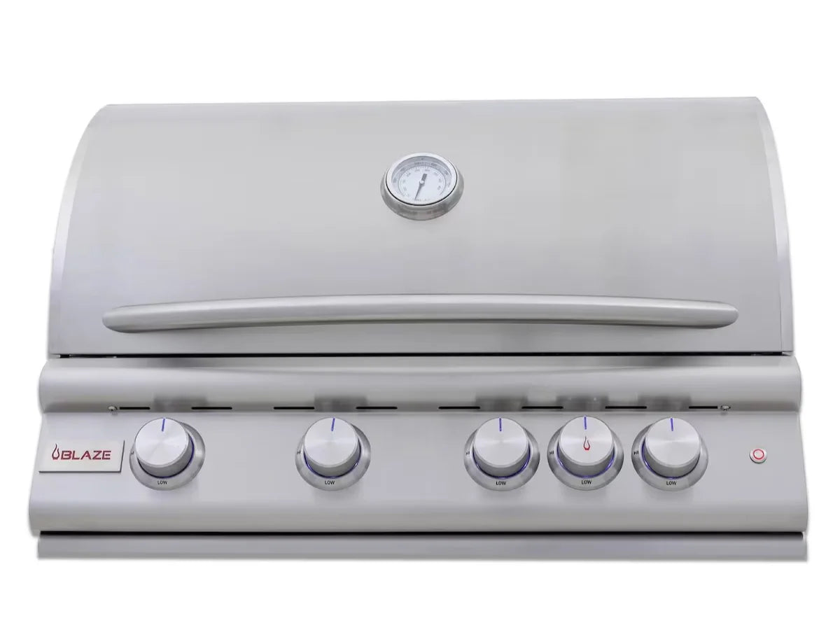 Blaze LTE+ 32" 4-Burner Built-In Natural Gas Grill w/ Lift-Assist Hood & Rear Infrared Burner