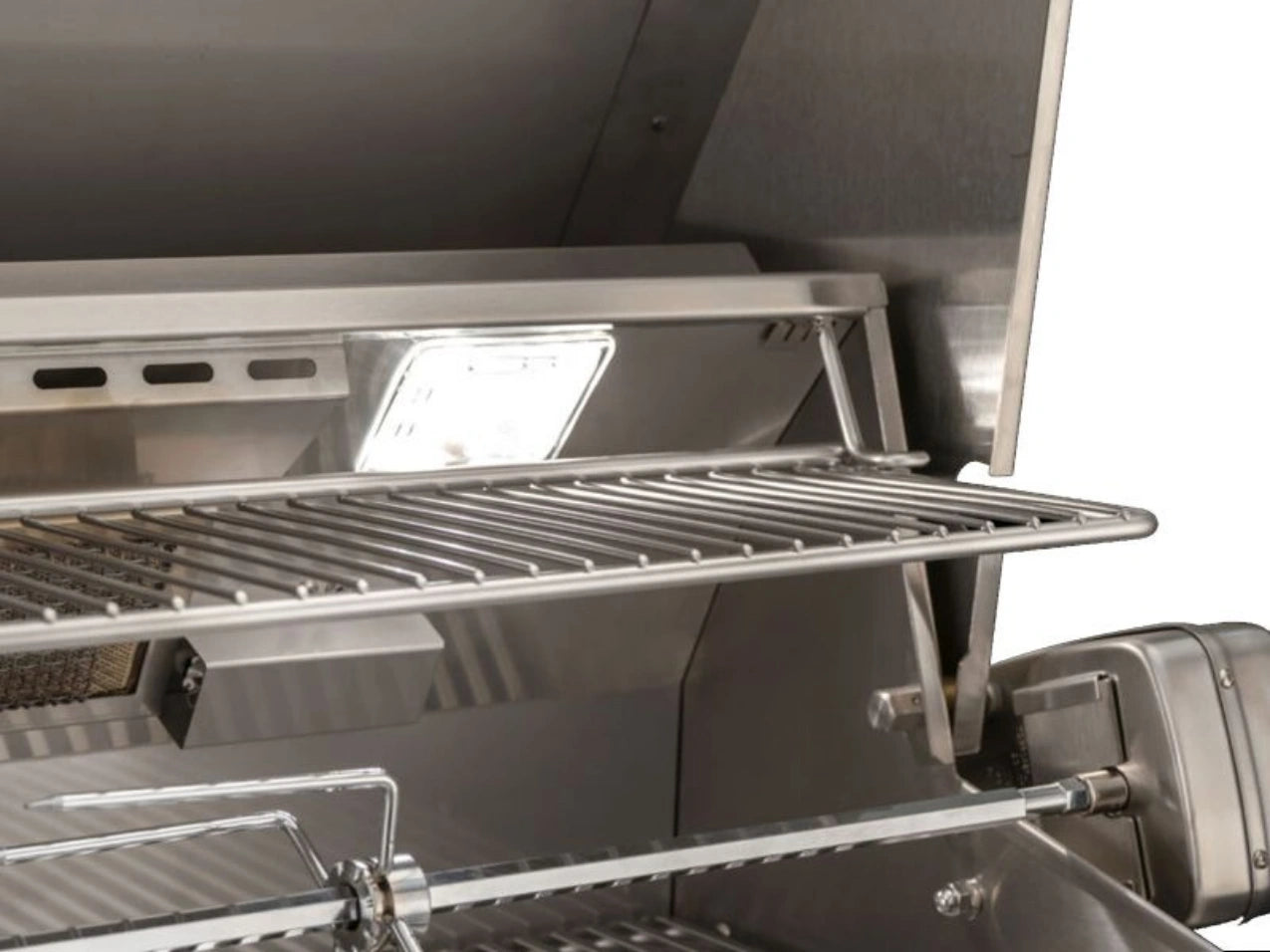 AOG L-Series 24" 2-Burner Liquid Propane Built-In Grill with Backburner and Rotisserie Kit High Performance Outdoor Cooking