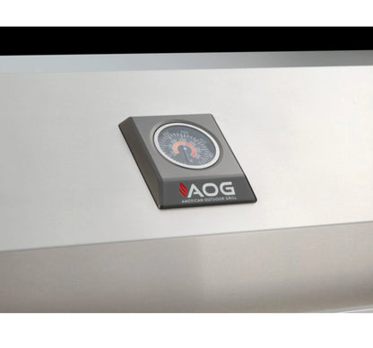AOG L-Series 24" 2-Burner Liquid Propane Built-In Grill with Backburner and Rotisserie Kit High Performance Outdoor Cooking