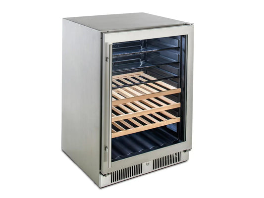 Blaze 24" Glass Front Beverage Cooler Outdoor Rated