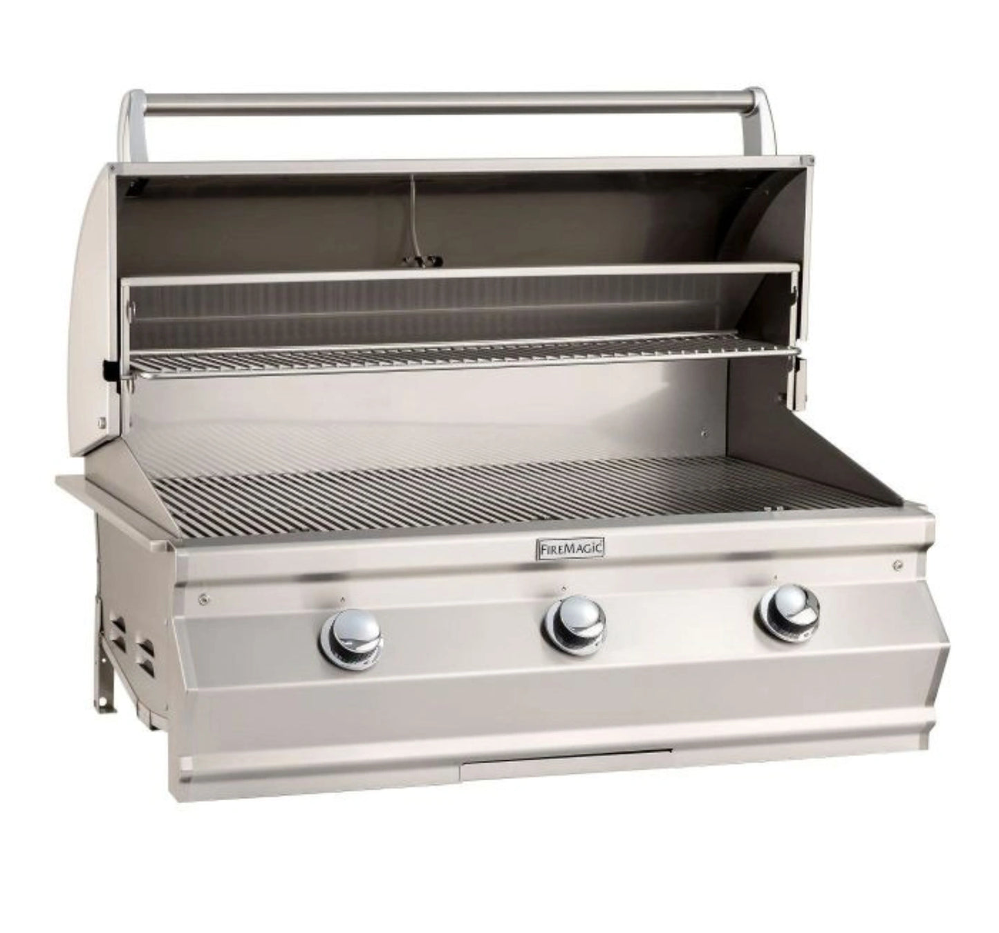 Fire Magic Contemporary Choice Island for C650 Grill, Double Drawer Cut-Out (31 x 82 inch, Smoke)