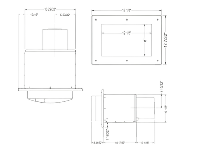 Horizontal Power Vent Termination for 90 Series Direct Vent Fireplaces