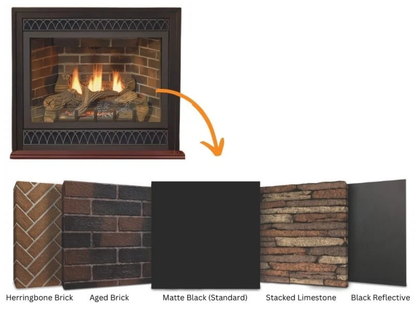Empire White Mountain Hearth Tahoe 48" Direct Vent Deluxe Gas Fireplace with Millivolt Control On/Off Switch and Blower
