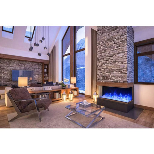 Amantii Tru View Deep 60" Indoor Outdoor 3 Sided Smart Electric Fireplace | 60-TRU-VIEW-XL