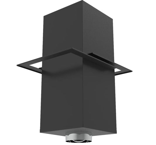Superior Black Cathedral Ceiling Support for 6" Snap-Pak Chimney