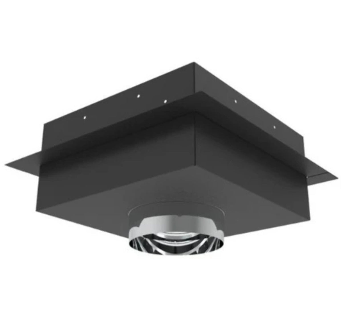 Superior Black Standard Ceiling Support for 6" Snap-Pak Chimney