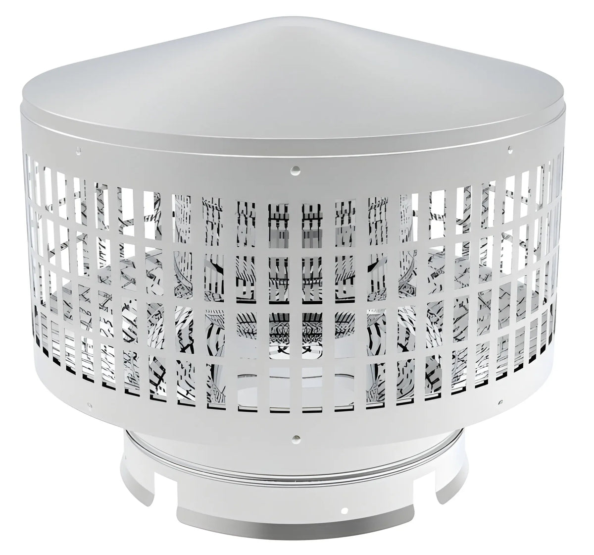 Superior Round Cap with Spark Arrester for 6" Snap-Pak Chimney