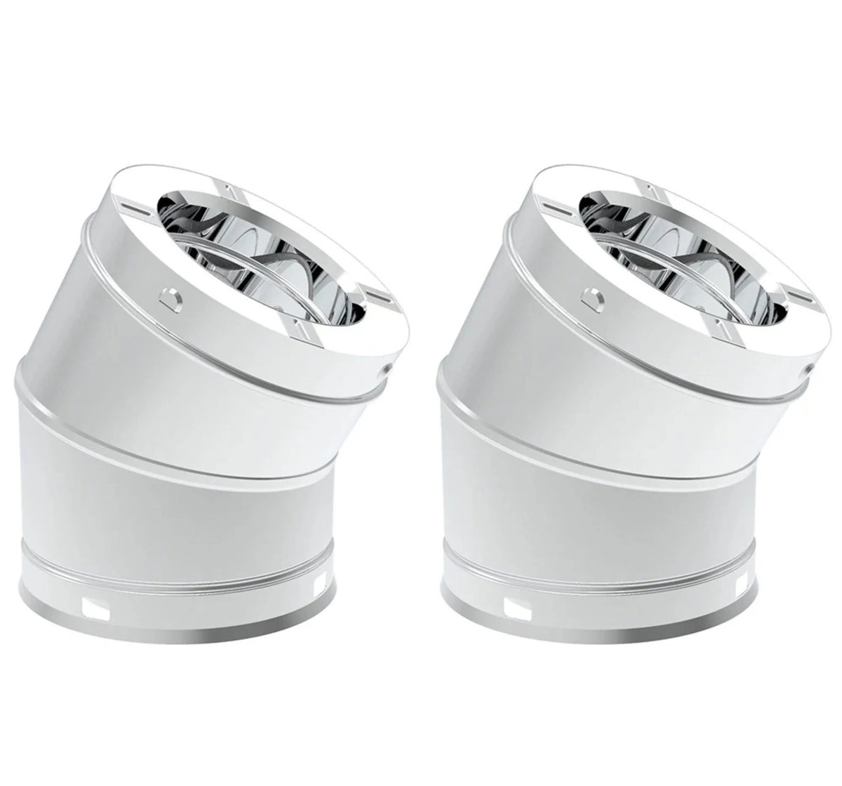 Superior 30° Stainless Steel Elbow for 6" Snap-Pak Chimney