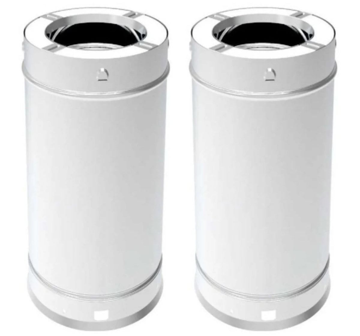 Superior 12" Stainless Steel Chimney Length (2 Pack) for 6" Snap-Pak Chimney