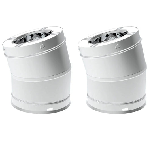 Superior 15° Stainless Steel Elbow for 7" Snap-Pak Chimney