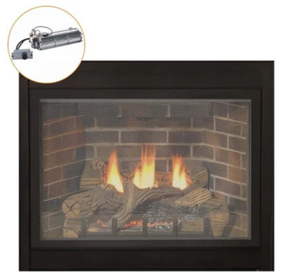 Empire White Mountain Hearth Tahoe 32" Direct Vent Deluxe Propane Gas Fireplace with Millivolt Control and On/Off Switch