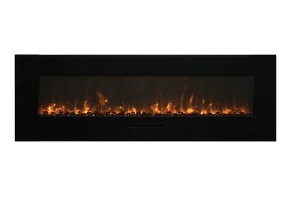 Amantii 60" Wall Mount or Flush Mount Indoor Outdoor Smart Electric Fireplace | WM-FM-60-7023-BG