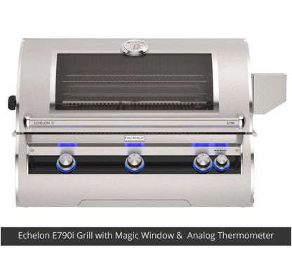 Fire Magic Contemporary Grill Island for E790/A790 Grill, Refrigerator Cut-Out (35 x 115 inch)
