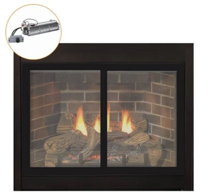 Empire White Mountain Hearth Tahoe 32" Direct Vent Deluxe Propane Gas Fireplace with Millivolt Control and On/Off Switch