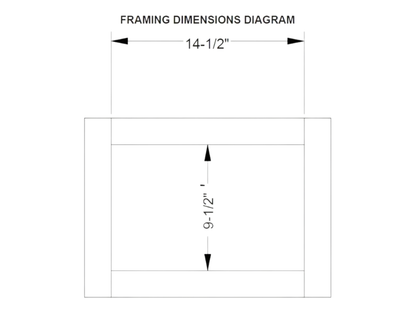 Horizontal Power Vent Termination for 90 Series Direct Vent Fireplaces