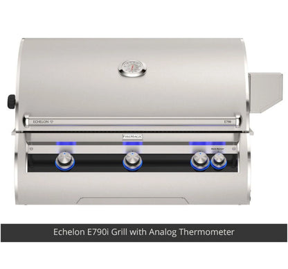 Fire Magic Contemporary Grill Island for E790/A790 Grill, Double Drawer Cut-Out (35 x 115 inch)