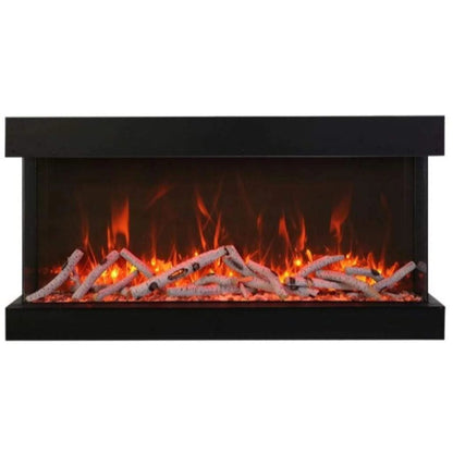 Amantii Tru View Extra Tall Lumina 88" Indoor Outdoor WiFi Enabled 3 Sided Electric Fireplace | 88-TRV-XT-XL-LUMINA