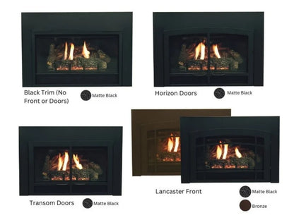 Empire White Mountain Hearth Innsbrook 34" Large Direct Vent Clean Face Traditional Gas Fireplace Insert with Intermittent Pilot Control