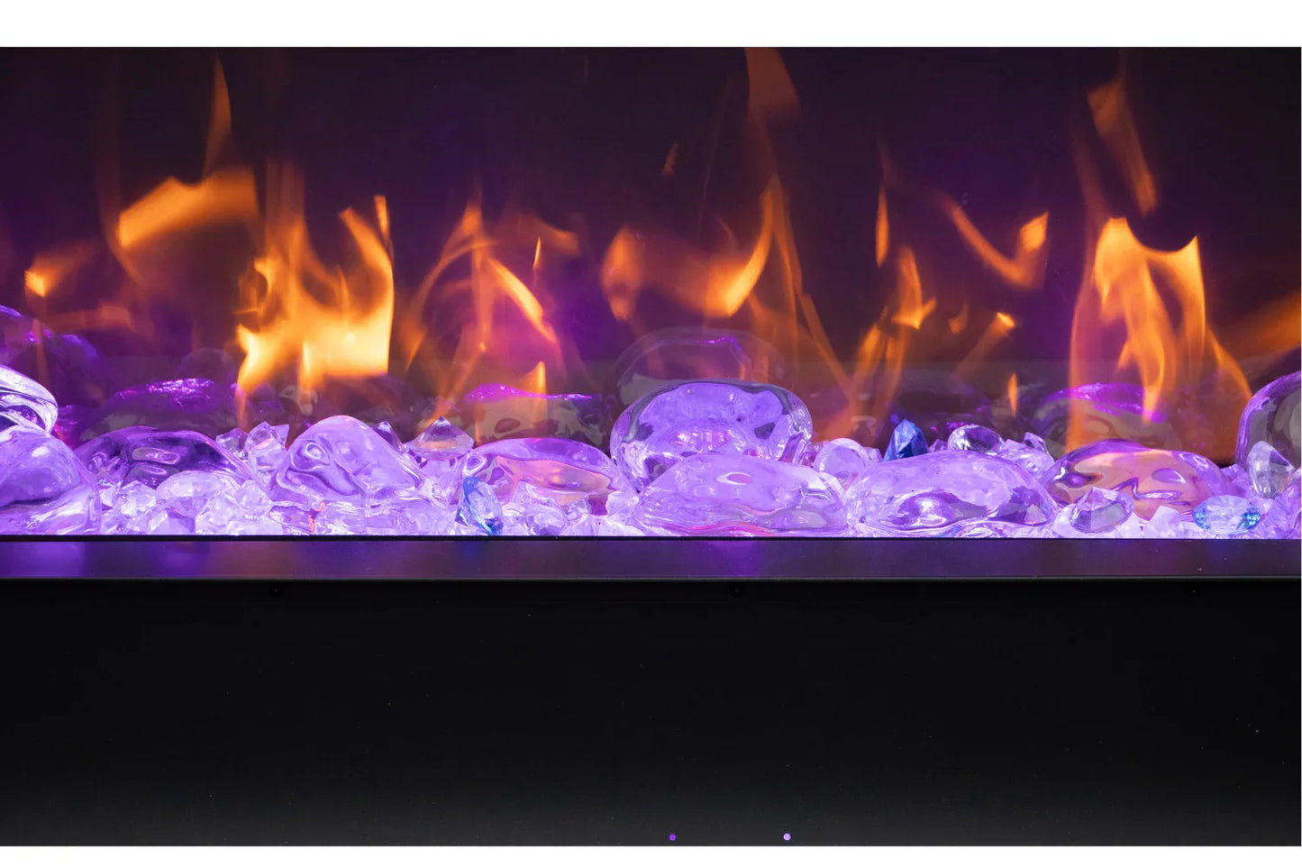 Remii BAY SLIM 60" Indoor/Outdoor 3-Sided Smart Electric Fireplace | 60-BAY-SLIM