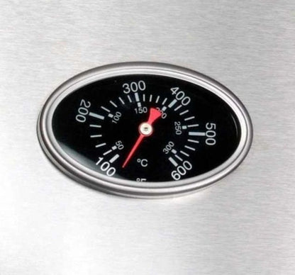 Fire Magic 30" Built-In Stainless Steel Charcoal Grill with Smoker Hood and Analog Thermometer