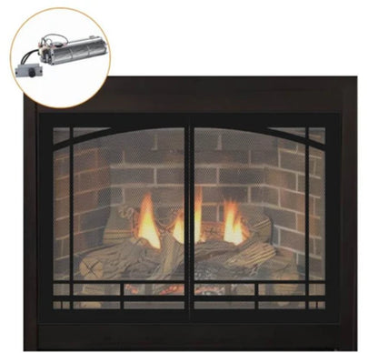 Empire White Mountain Hearth Tahoe 32" Direct Vent Deluxe Propane Gas Fireplace with Millivolt Control and On/Off Switch