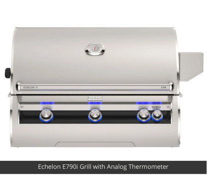 Fire Magic Contemporary Grill Island for E790/A790 Grill, Refrigerator Cut-Out (35 x 115 inch)