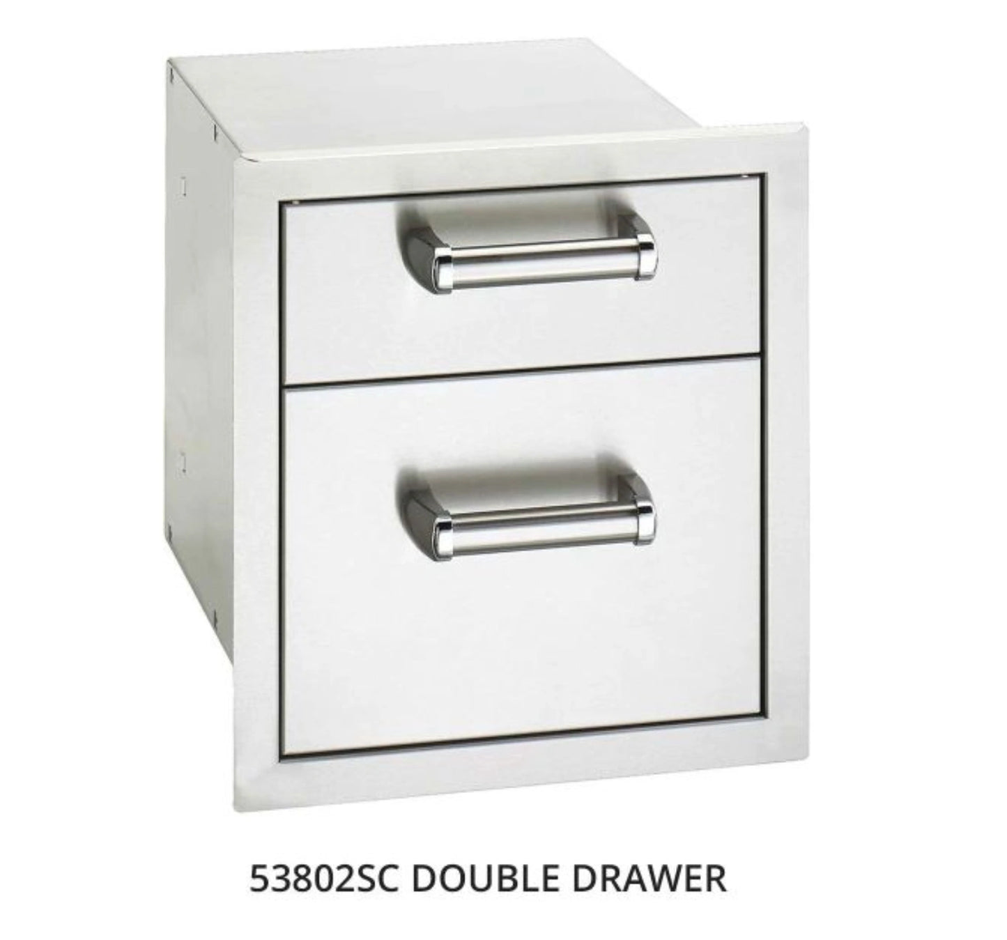 Fire Magic Contemporary Grill Island for E790/A790 Grill, Double Drawer Cut-Out (35 x 115 inch)