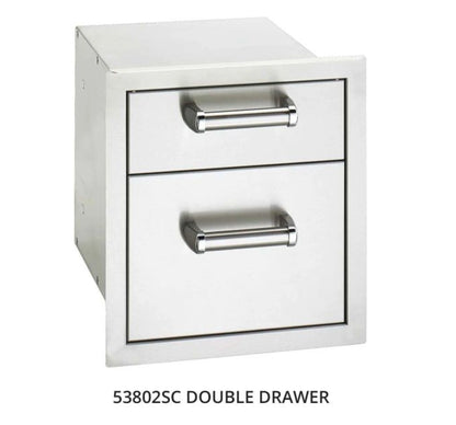 Fire Magic Contemporary Grill Island for E790/A790 Grill, Double Drawer Cut-Out (35 x 115 inch)