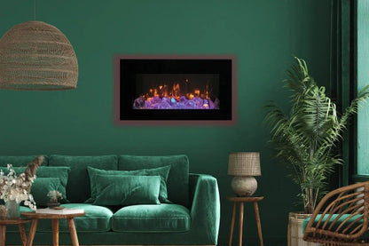 Amantii 48" Wall Mount or Flush Mount Indoor Outdoor Smart Electric Fireplace | WM-FM-48-5823-BG