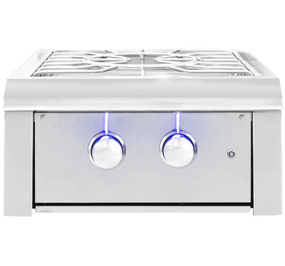 American Made Grills Alturi Built-In Natural Gas Power Burner Outdoor Kitchen