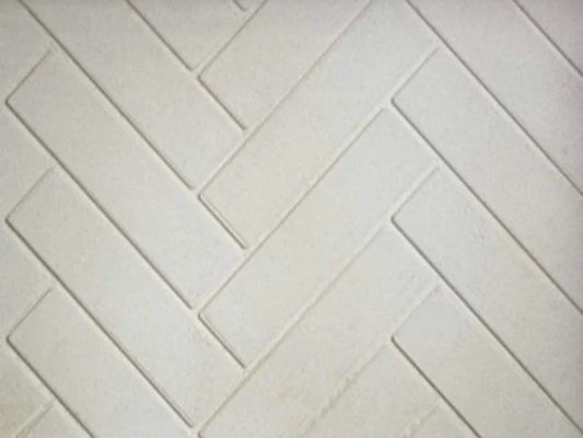Majestic Natural Gray Herringbone Molded Brick Panels for Ashland 42" Wood Burning Fireplace