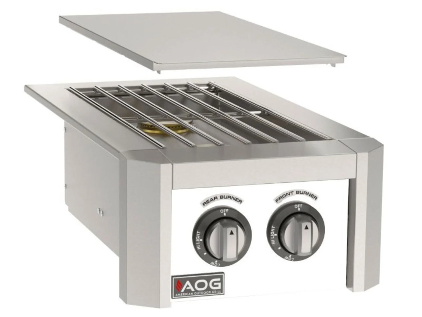 AOG T-Series Built-In Double Side Burner Natural Gas High Performance Outdoor Cooking