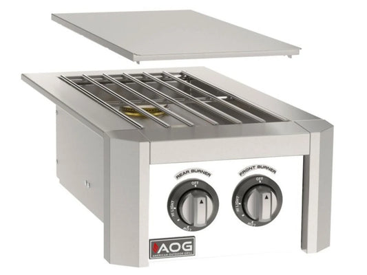 AOG T-Series Built-In Double Side Burner Natural Gas High Performance Outdoor Cooking