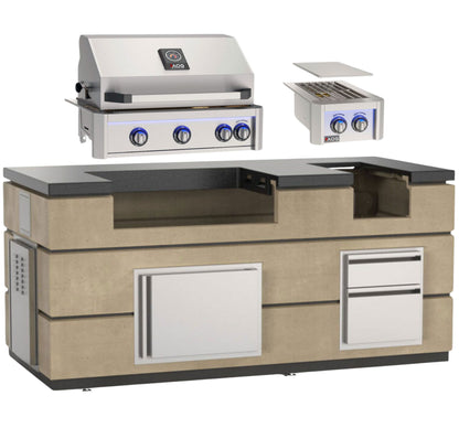 30 inch AOG Island Bundle outdoor kitchen system