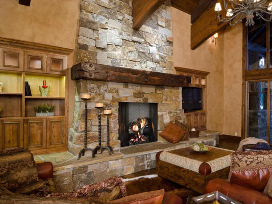 Majestic 50" Radiant Wood Burning Fireplace with Natural Gray Hearth Refractory