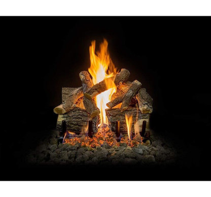 Grand Canyon Arizona Weathered Oak Charred Indoor/Outdoor See-Through Vented Gas Log Set (Logs Only)
