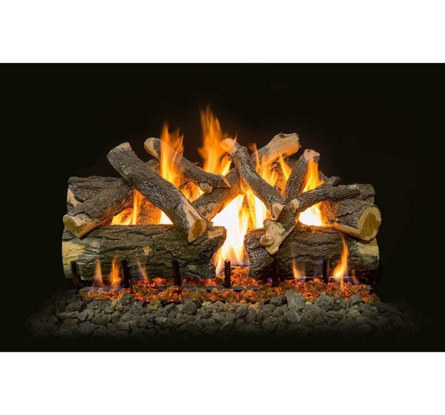 Grand Canyon Arizona Weathered Oak Charred Indoor/Outdoor See-Through Vented Gas Log Set (Logs Only)