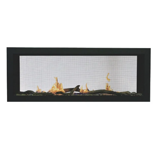 Amantii Sierra Flame Emerson 48" See-Through Natural Gas Slim Linear Gas Fireplace | EMERSON-48-DELUXE-NG