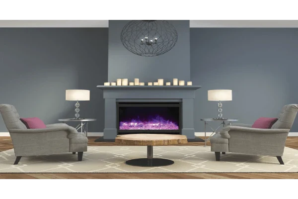 Zero Clearance 31" Built-In Electric fireplaceWith Square Surround